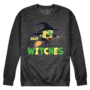 Men's - SpongeBob SquarePants - Best Witches Graphic Fleece Sweatshirt - 1 of 4