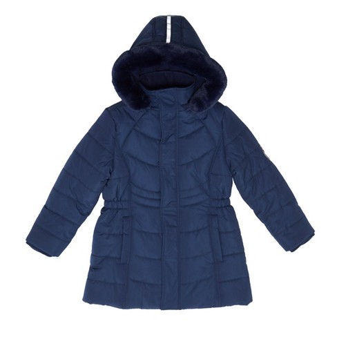 Andy & Evan Kids Girls Hooded Parka Blue, Size L (9/10). : Target