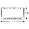 Wartburg College Full Size Standard License Plate Metal Frame - 4 of 4