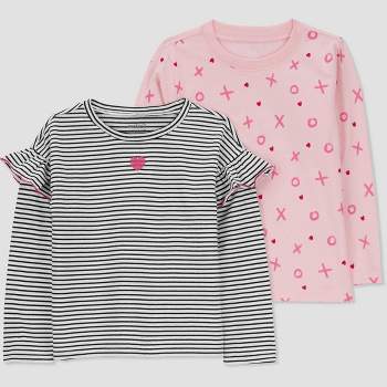 Carter\'s Just One You® Toddler Girls\' 2pk Valentine\'s Day Be Mine T-shirt -  Pink : Target | T-Shirts