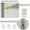 PAGED Floor Corner Storage Cabinet with Adjustable Shelves, Freestanding Triangle Bathroom Organizer for Bathroom/Living Room/Kitchen - 3 of 4