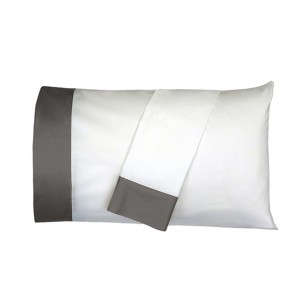 Cuff Pillowcase Set (Pair) - Luxury 608 Cotton USA - 1 of 4