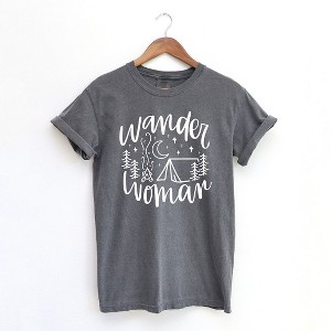 Simply Sage Market Women's Wander Woman Tent Short Sleeve Garment Dyed Tee - 1 of 3