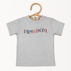 The Juniper Shop Distressed Freedom American Flag Toddler Short Sleeve Tee - 1 of 2