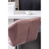 DOMETOUR Velvet Swivel Adjustable Height Barstool Set of 2 - 4 of 4