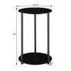 Designs2Go Classic Glass 2 Tier Round End Table - Breighton Home - 4 of 4