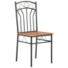 vidaXL Dining Chairs 2 pcs Brown MDF - 2 of 4