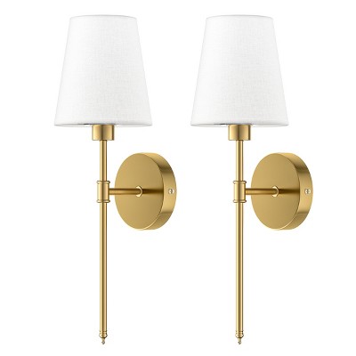 SUGIFT Set of 2 Modern LED Wall Lights Contemporary Wall Sconces for Home