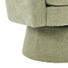 PAGED Modern Swivel Accent Chair, Fabric Barrel Club Chair with Nailhead Trims, Living Room Chair for Bedroom, No Assembly Required - 4 of 4