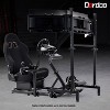 Dardoo Racing Simulation Cockpit With Ergonomical Black Seat And Triple Monitor Stand Fits For Logitech G923 G920 G29 Thrustmaster. - 2 of 4