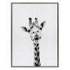Kate & Laurel All Things Decor 31.5"x41.5" Sylvie Giraffe Framed Wall Art by Simon Te of Tai Prints Animal Portrait Wall Decor Art - 2 of 4