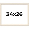 PosterPalooza | 34x26 Wide Barnwood Picture Frame, UV Acrylic, 6 Finishes - Grey, Brown, White, and Black - 2 of 4