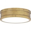 Quoizel Lighting Ahoy 1 - Light Flush Mount in  Weathered Brass - 3 of 4