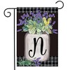 Briarwood Lane Everyday Garden Flag 12x18 For Outdoor Farmhouse Monogram Letter N Garden Flag Flags For Outside - 2 of 4