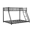 NicBex Twin over Full Bunk Bed Metal Bed Frame with Removable Ladder and Full Length Guardrail, Space Saving, No Box Spring Required - 3 of 4