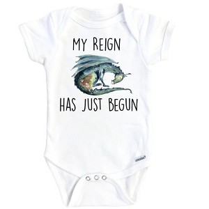 Dragon Green Onesie® Baby Boy Girl Clothes Infant Bodysuit Funny Cute Newborn GS1 - 1 of 3