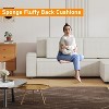 Corduroy Sectional Sofa, L Shaped Modern Corduroy Couch with Chaise, Comfy Sofa Couch with Deep Chaise for Living Room - 4 of 4