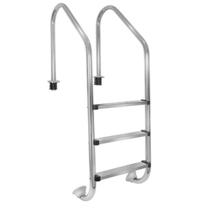 XtremepouwerUS 3 - Step Swimming Pool Ladder With Stainless Steel Steps, In Ground Pool Step - 1 of 4
