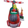 Gemmy Grinch Helicopter Inflatable Christmas Decoration - 6 ft 3 in - 2 of 3