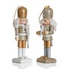 Ornativity Nutcracker Hanging Ornament Figurines - Gold and Silver - 5 - image 2 of 4