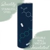 Elanze Designs World's Best Pharmacist Midnight Molecules 20 ounce Stainless Steel Travel Tumbler - 3 of 4