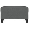 vidaXL Footstool Dark Gray 27.6 in.x21.7 in.x16.1 in. Fabric - 3 of 4