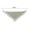 Unique Bargains Plaid French Lace Triangle Bandana 1 Pc - 3 of 4
