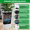 30 Inch Tall Planter Set of 2 Large Rattan Planters with Trays, Water Level Monitor & Wheels for Indoor/Outdoor Use - 4 of 4