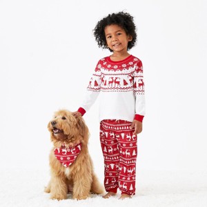 PATPAT Christmas Reindeer and Snowflake Print Family Matching Pajamas Sets - 1 of 4