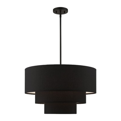 Livex Lighting Bainbridge 4 - Light Pendant in  Black