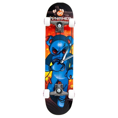 Skateboard Complet Punisher Elephantasm 31 Avec Casque - Set Neuf Pour Débutants
