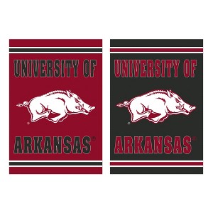 Embossed Suede, University of Arkansas Double Sided Indoor Outdoor Decor 18" x 12.5" - 1 of 1