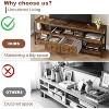 63in/ 71in/ 79in Modern-Industrial TV Stand with Metal Frame & 2 Fabric Drawers - Entertainment Center for TVs Up to 65"/ 75"/ 83", for Living room - 4 of 4