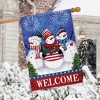 Briarwood Lane House Flag 40x28 For Outdoor American Snowmen Winter House Flag Flag For Winter House Flag - 4 of 4