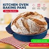 BAKKEN Kitchen Baking Pan Set - Nonstick Coating, Carbon Steel Bakeware Sets with Blue Silicone Handles, Oven Safe Tray (Up To 450° F), Set of 8 - 3 of 4