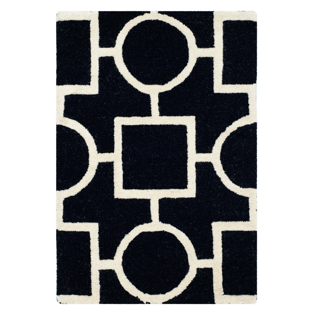 Sumner Accent Rug - Black / Ivory ( 2'x3' ) - Safavieh