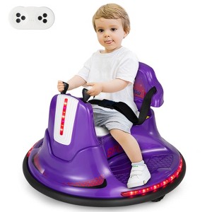 Infans 12V Bumper Car for Kids Toddlers Electric Ride On Car Vehicle w/ 360° Spin - 1 of 4
