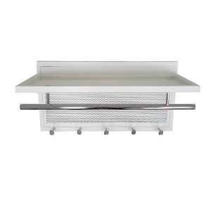 Chery Life Decorative Coat Racks with 5 Hooks, Coating Hook Wall Mounted with Shelf - 1 of 4