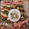 Christmas Nativity Scene Ornaments - Religious Christmas Ornaments 2025, Jesus for Xmas Tree Ceramic Hanging Decorations - 2 of 4