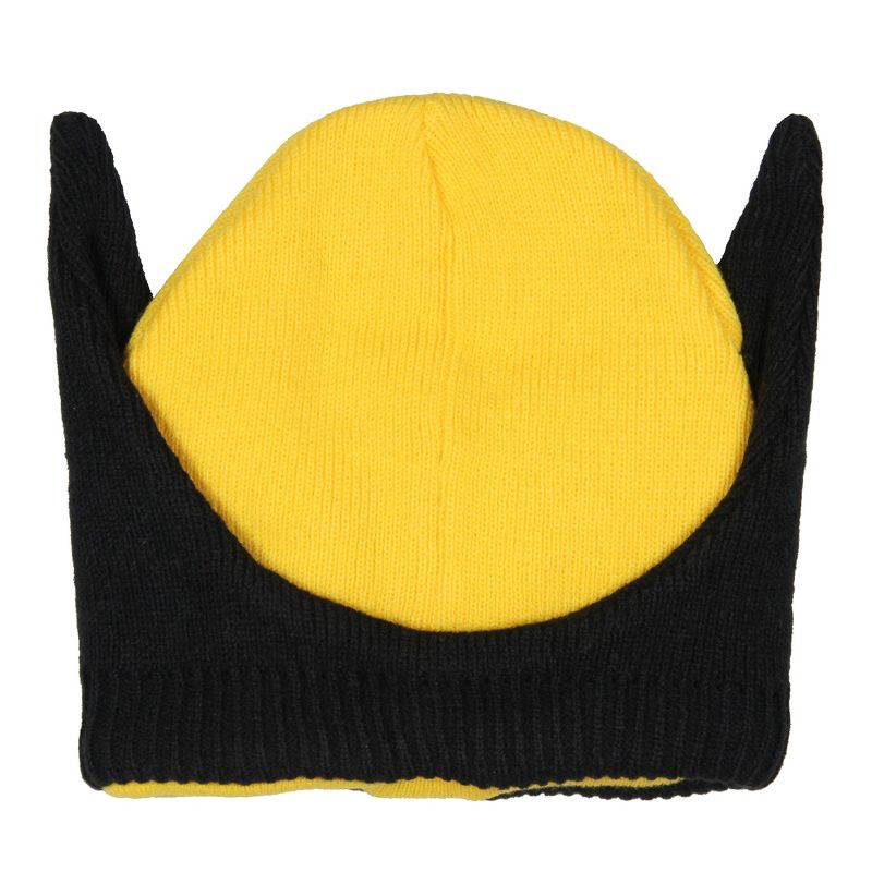 Marvel Wolverine Beanie X-Men Costume Character Mask Cuff Knit Beanie Hat Multicoloured, 5 of 6
