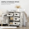 Industrial Sideboard Buffet Cabinet, Kitchen Cabinet with 4 Drawers, 1 Door, Adjustable Shelf Coffee Bar Cabinet - 4 of 4