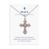 Anna-Kaci Rhinestone Celtic Cross Pendant Necklace with Gift Card & Envelope Jewelry Gifts - 2 of 4