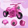 Acekool 6V Kids Bubble Motorcycle Ride-On Toy with Music, LED Light & Pedal Control - 3 of 4