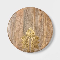 Cravings by Chrissy Teigen 16" Lazy Susan with Metal Decoration