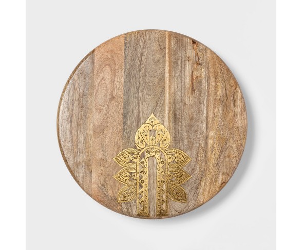 Cravings by Chrissy Teigen 16" Lazy Susan with Metal Decoration
