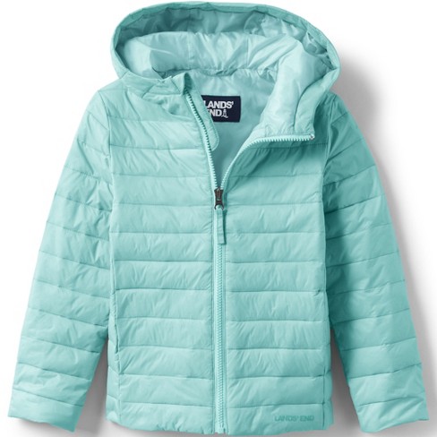 Lands' End Kids Husky Thermoplume Packable Hooded Jacket - X Large