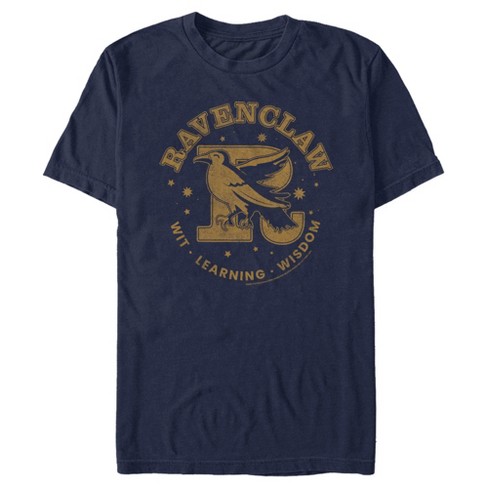 Men's Harry Potter Ravenclaw Wit, Learning, And Wisdom T-shirt - Navy ...