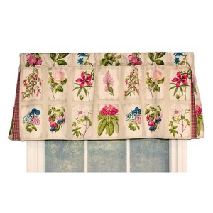 RLF Home Realistic Study Pleated  100% Cotton with Fully Lined 3" Rod Pocket Valnance for Windows 42" x 18" - 1 of 4