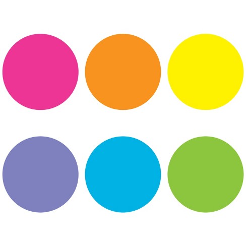 Teacher Created Resources Spot On Bright Circles Carpet Markers, 7 ...