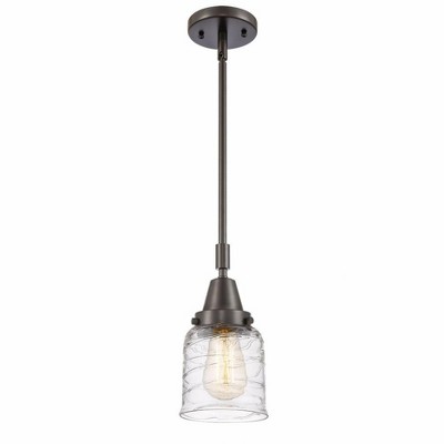 Bell - 1 Light Stem Hung Mini Pendant In Industrial Style-11.13 Inches Tall and 5 Inches Wide